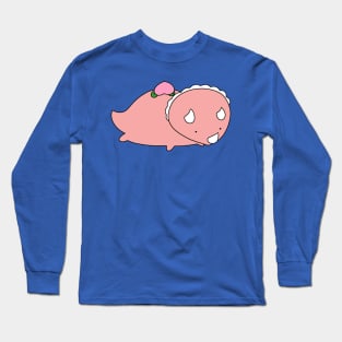 Peach Fruit Triceratops Long Sleeve T-Shirt